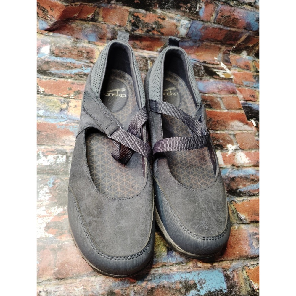 Dansko Primrose Blue Suede Mary Jane Walking Shoes Women's Sz 39Waterproof
